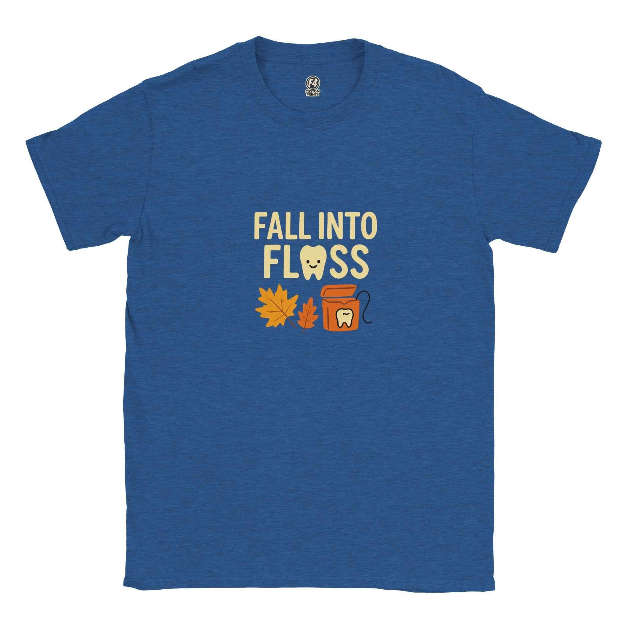 Fall Into Floss Dental Hygienist Shirt – Cute Autumn Tooth Humor Tee