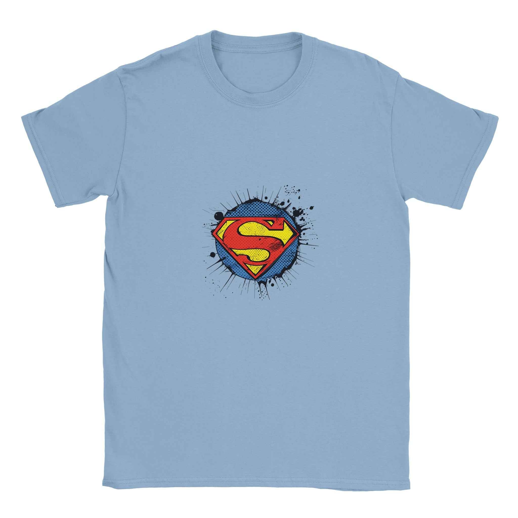 Superman Distressed Logo T-Shirt – Heroic Comic-Inspired Graphic Tee in Multiple Colors