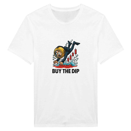 Buy The Dip T-Shirt – Cartoon Crypto Diver Tee in 12 Bold Colors