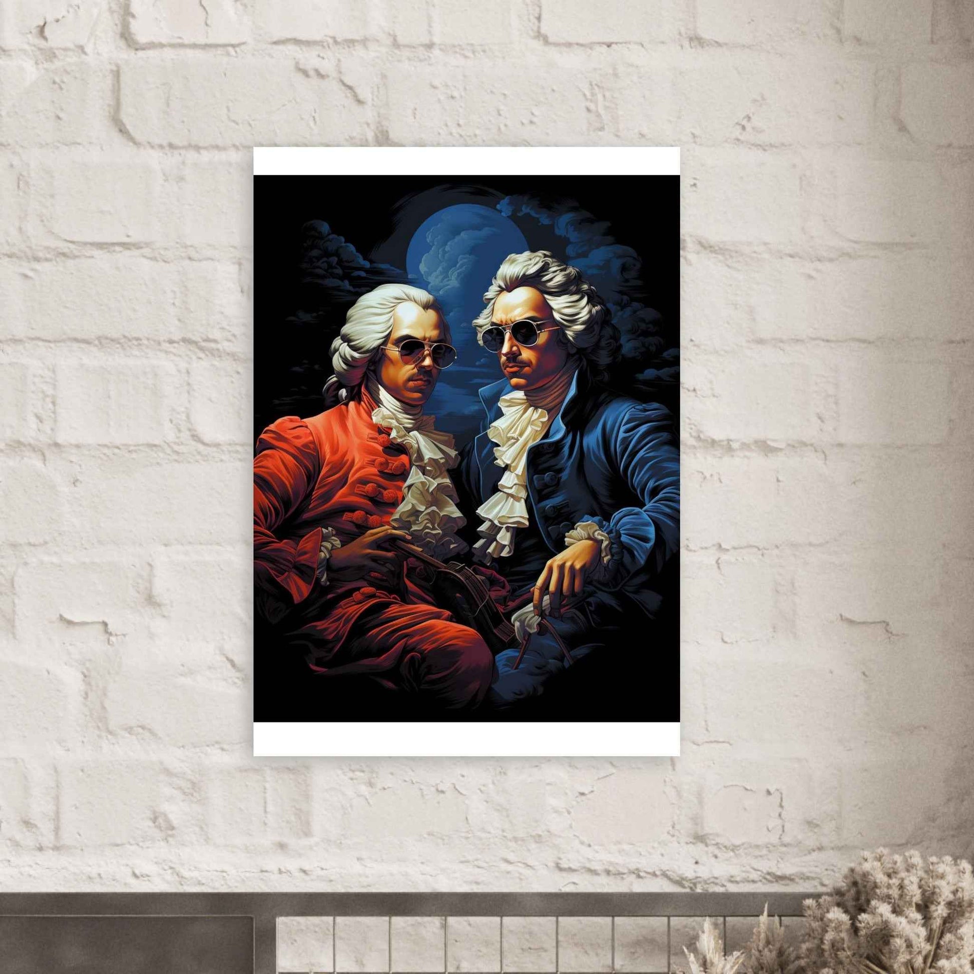 Classical Cool: Baroque Bad Boys Poster – Iconic Wall Art with a Modern Twist (Multiple Sizes Available)