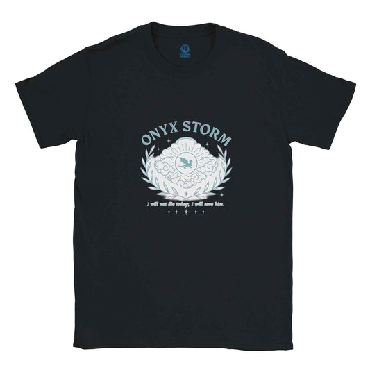 "Onyx Storm" Bookish T-Shirt – Mythical Dragon Reader Design