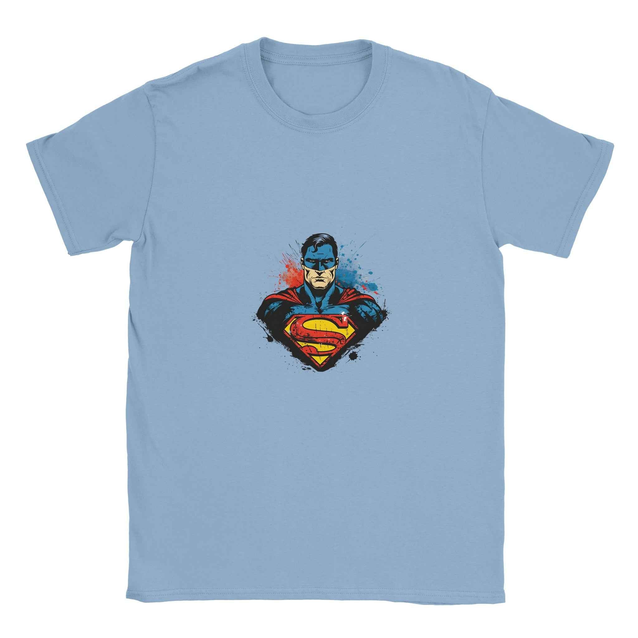 Superman T-Shirt – Heroic Comic-Inspired Graphic Tee in Your Choice of 10 Dynamic Colors