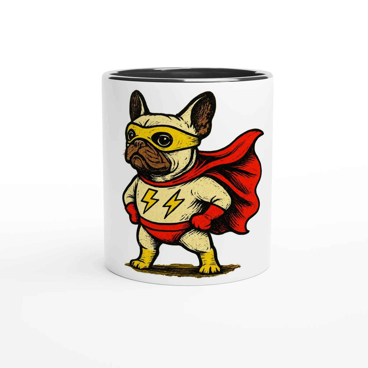 Super Frenchie 11oz Coffee Mug with Color Inside