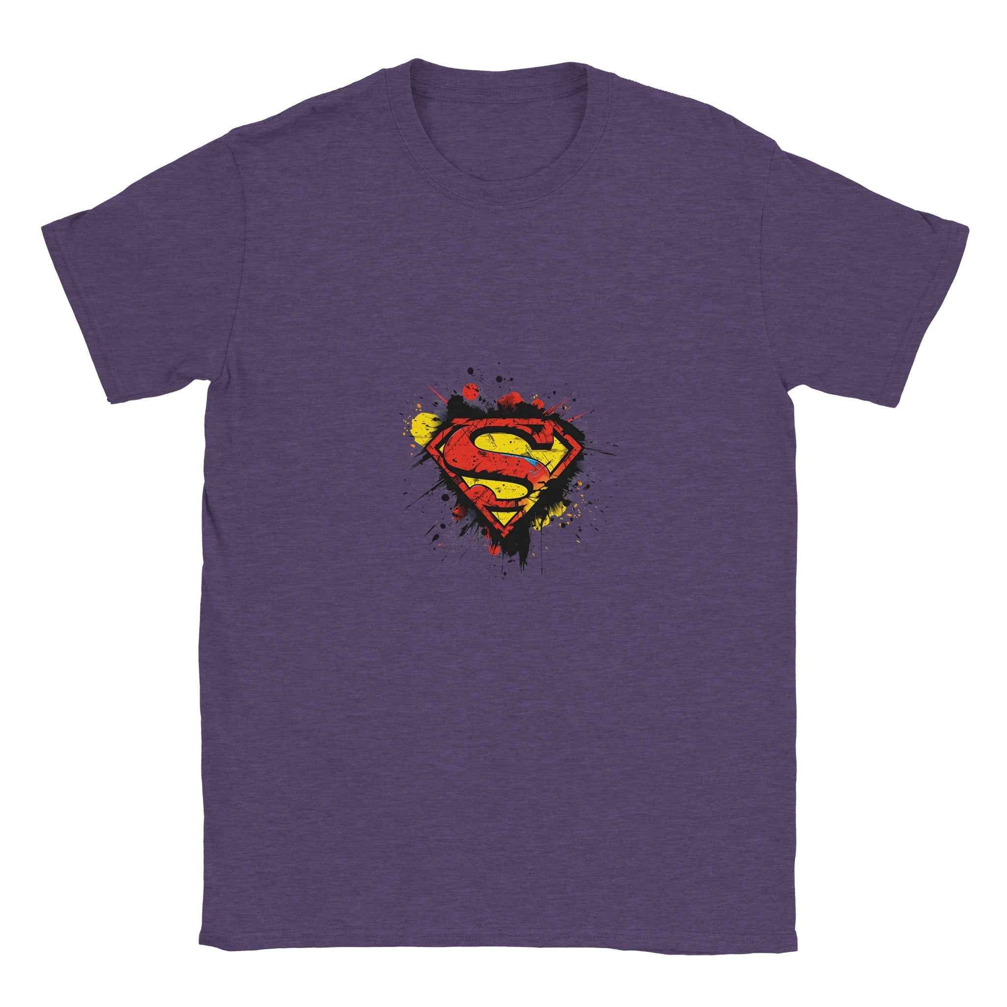 Abstract Superman Crest T-Shirt – Heroic Comic-Inspired Graphic Tee for Men & Women