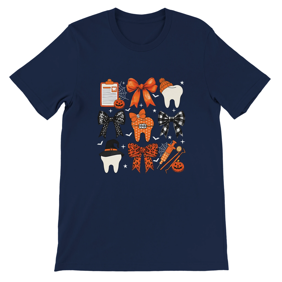 Halloween Dental Shirt | Spooky Teeth & Bows T-Shirt