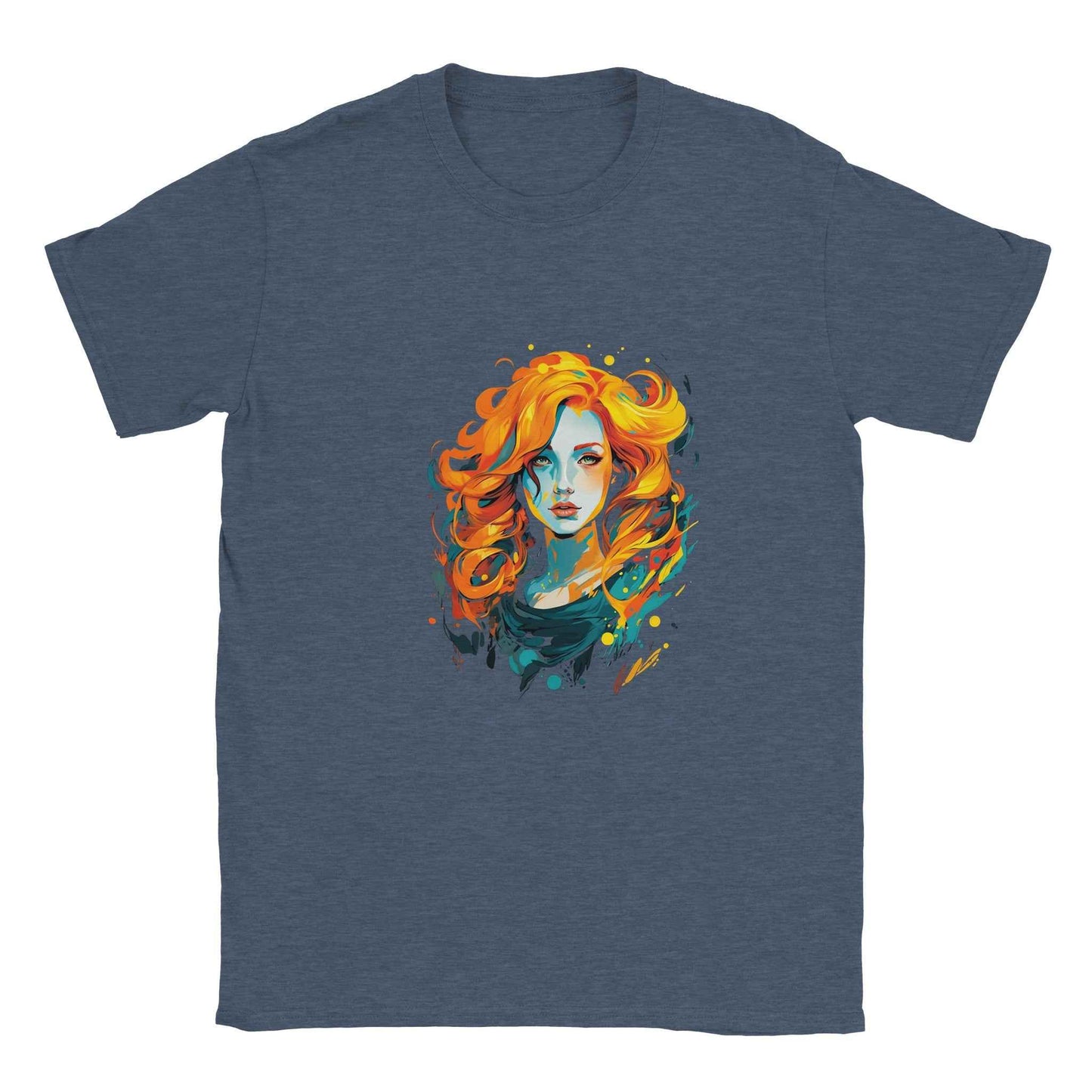 Abstract Fire Woman Graphic Tee – Premium Comfort & Bold Style for Everyday Wear