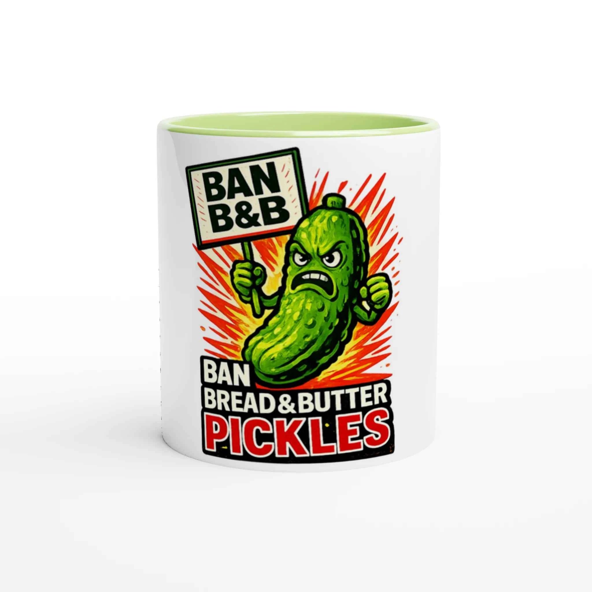 Ban B&B Pickle 11oz Coffee Mug with Color Inside
