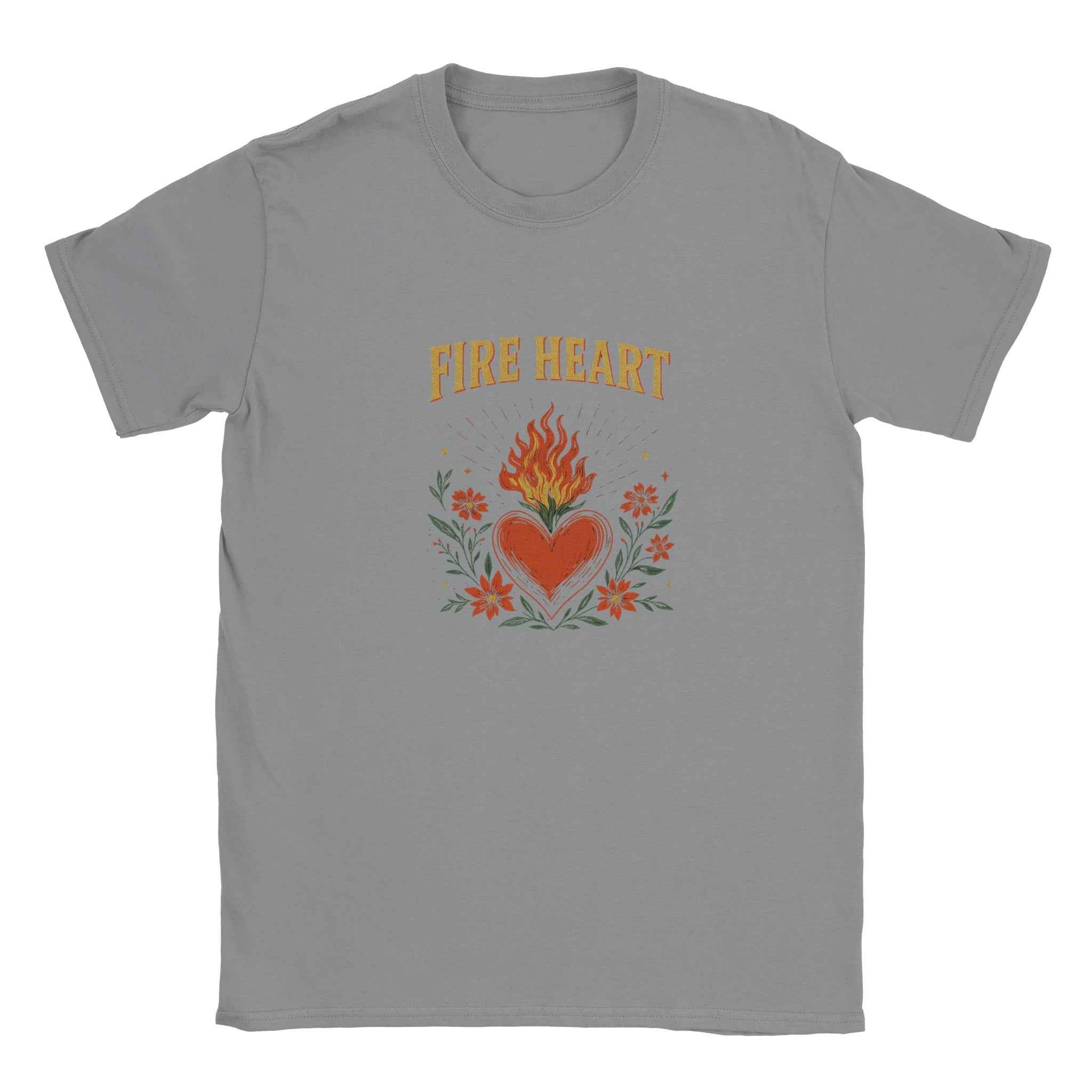Fire Heart T-Shirt – Fantasy Romance Bookish Tee Inspired by TOG