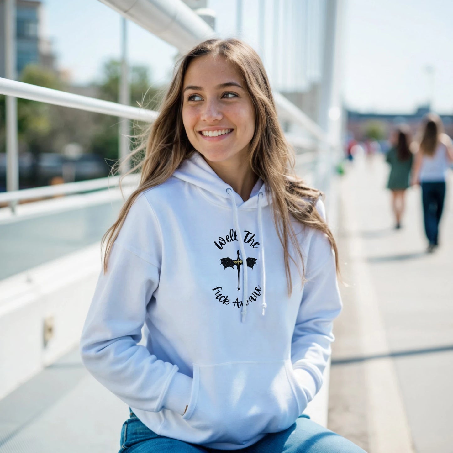 Well The Fuck Aware Hoodie – Bookish Forth Wing Hoodie - F4 Custom Prints