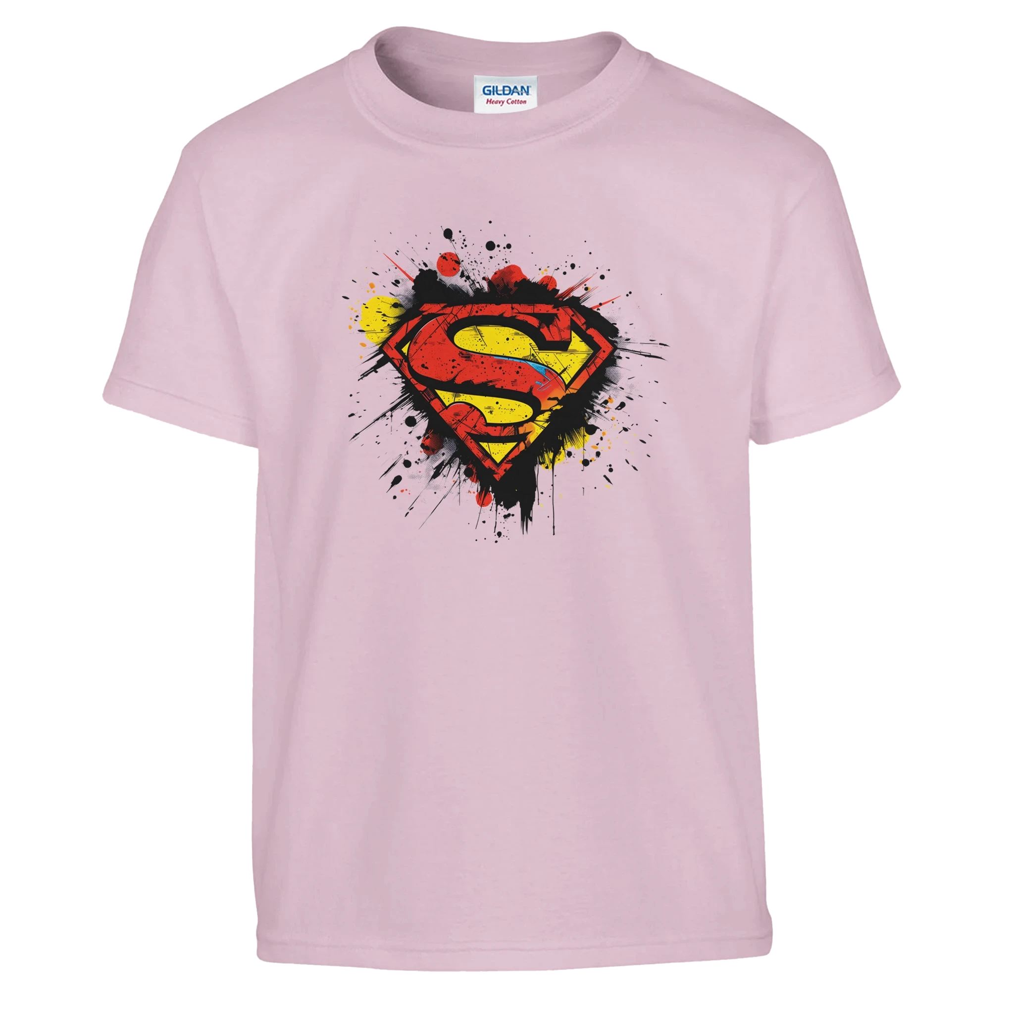 Kids Superman Splatter Shield T-Shirt