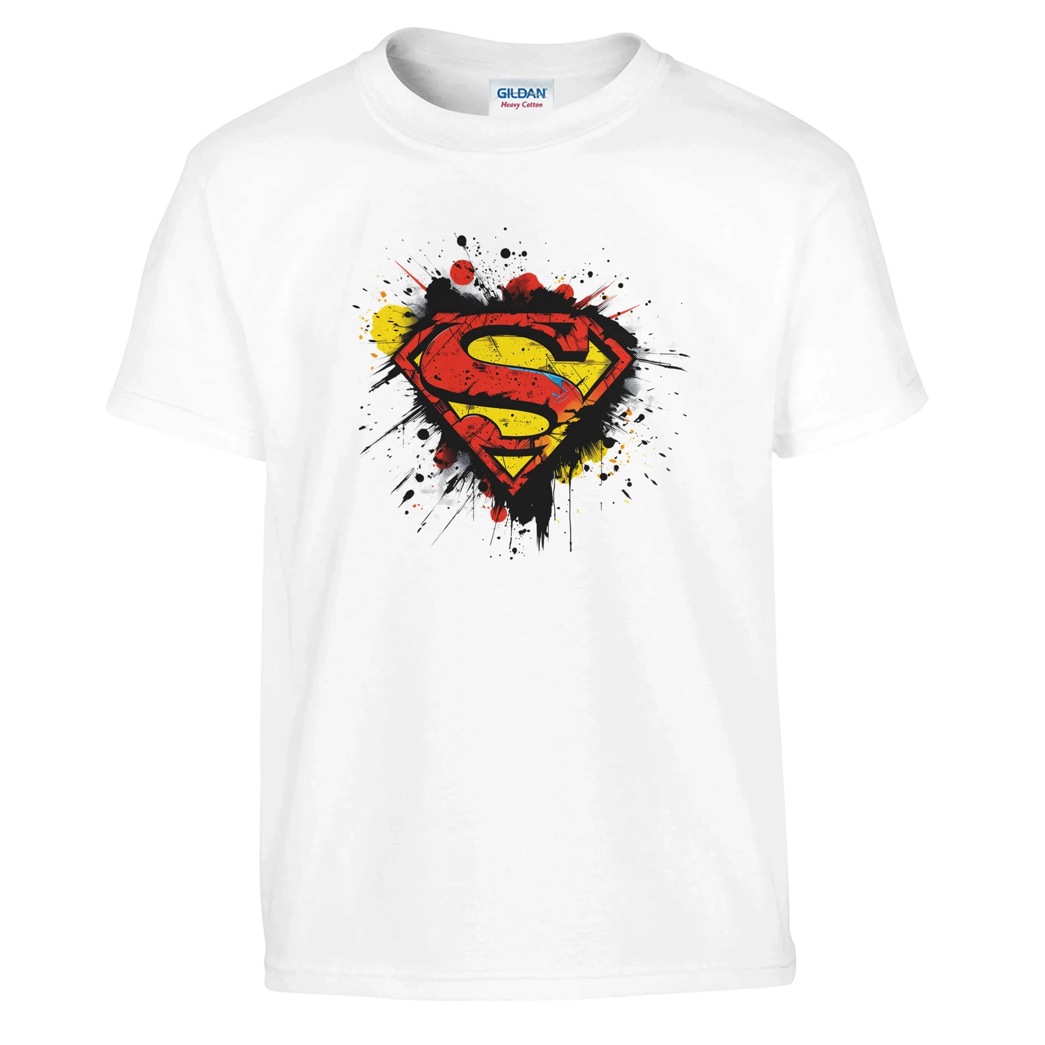 Kids Superman Splatter Shield T-Shirt