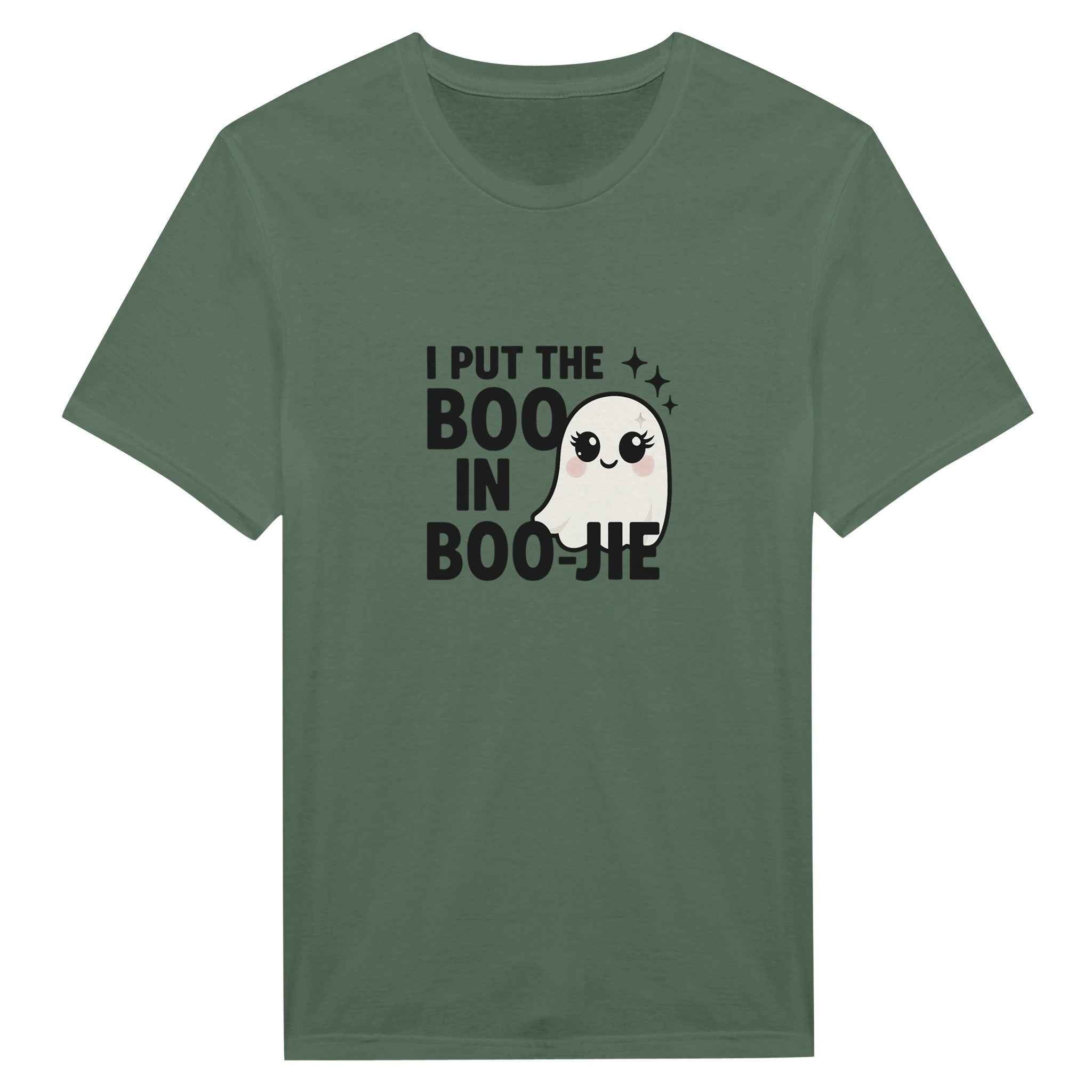 I Put the Boo in Boo-Jie T-Shirt | Cute Ghost Halloween | Spooky Season Style