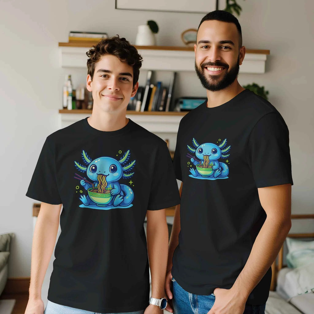 Kawaii Axolotl Ramen T-Shirt