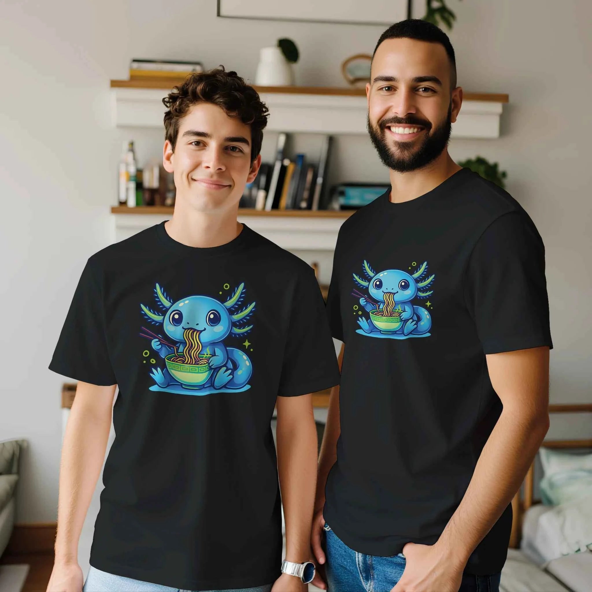 Kawaii Axolotl Ramen T-Shirt