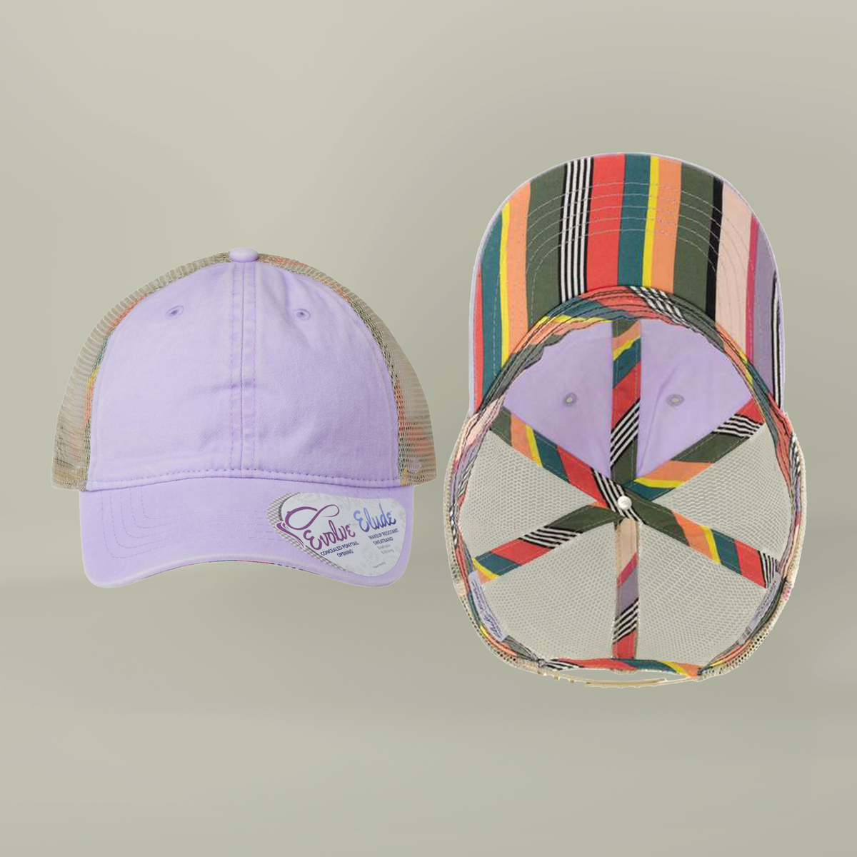 Custom Logo Womens Ponytail Mesh Hat | DTF Ponytail Snapback by F4