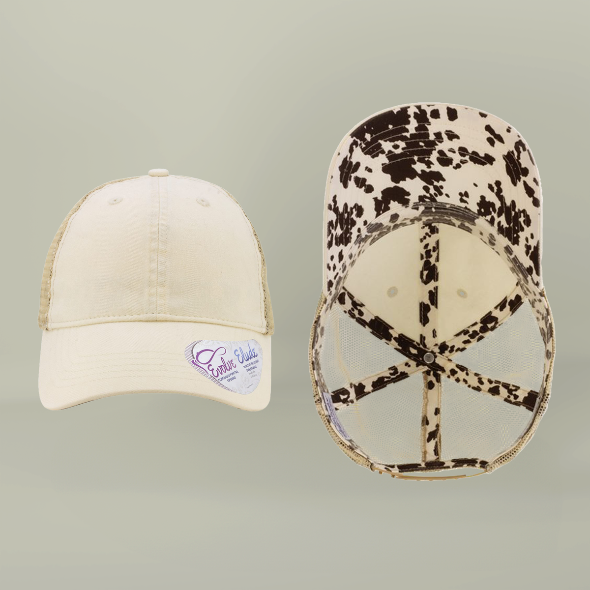 Custom Logo Womens Ponytail Mesh Hat | DTF Ponytail Snapback by F4