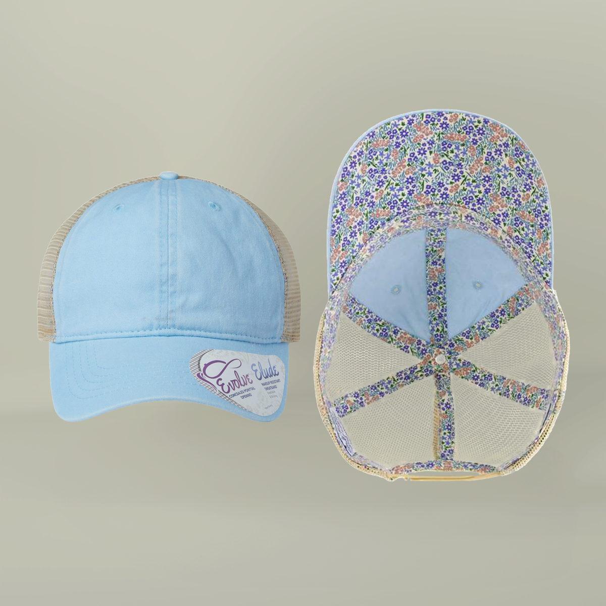 Custom Logo Womens Ponytail Mesh Hat | DTF Ponytail Snapback by F4