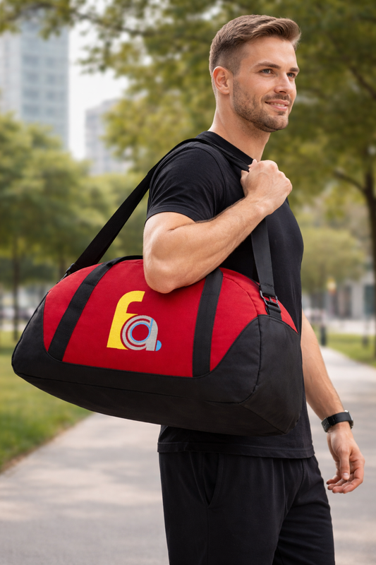 FACD Logo Embroidered Dome Duffel Bag | Personalized Travel Bag