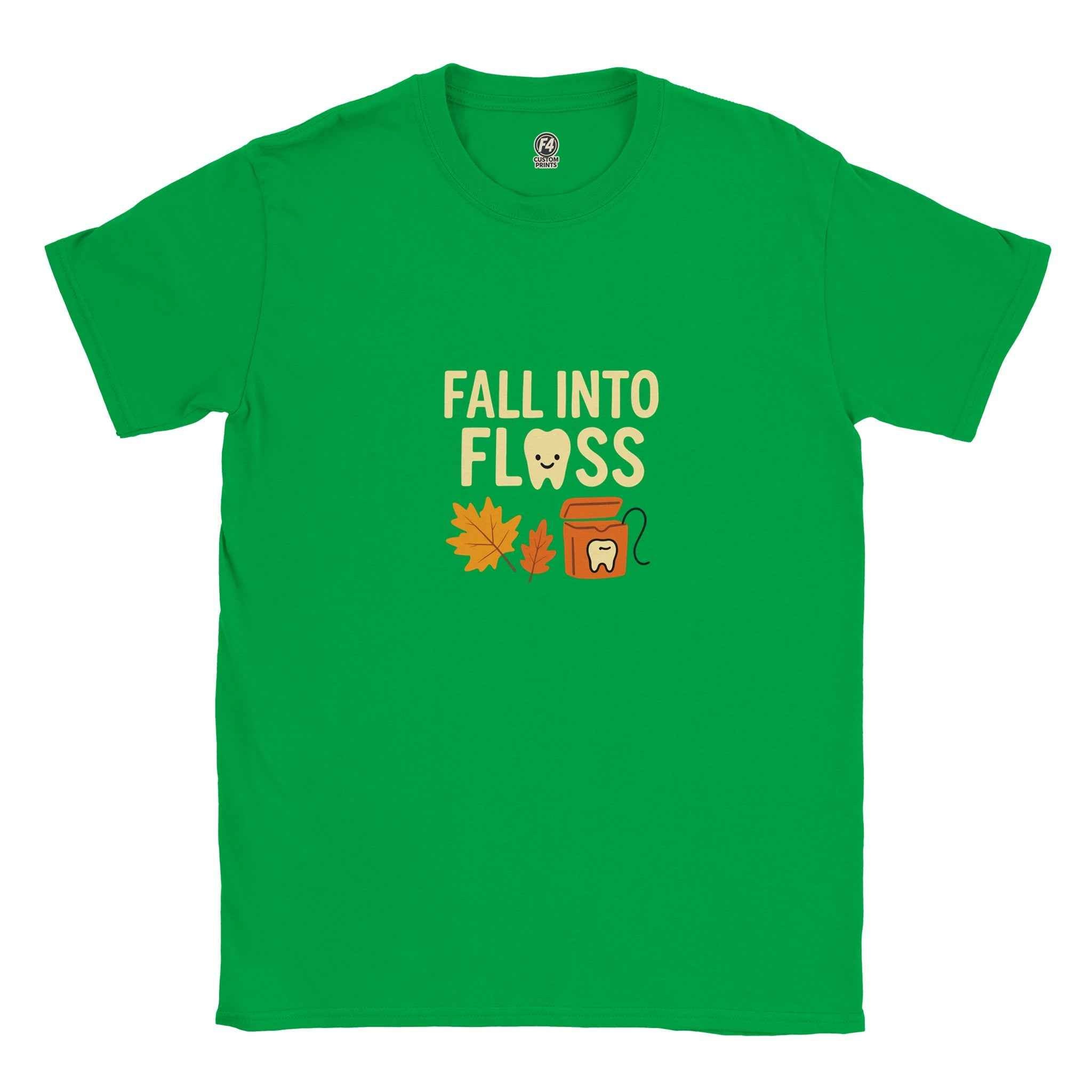Fall Into Floss Dental Hygienist Shirt – Cute Autumn Tooth Humor Tee