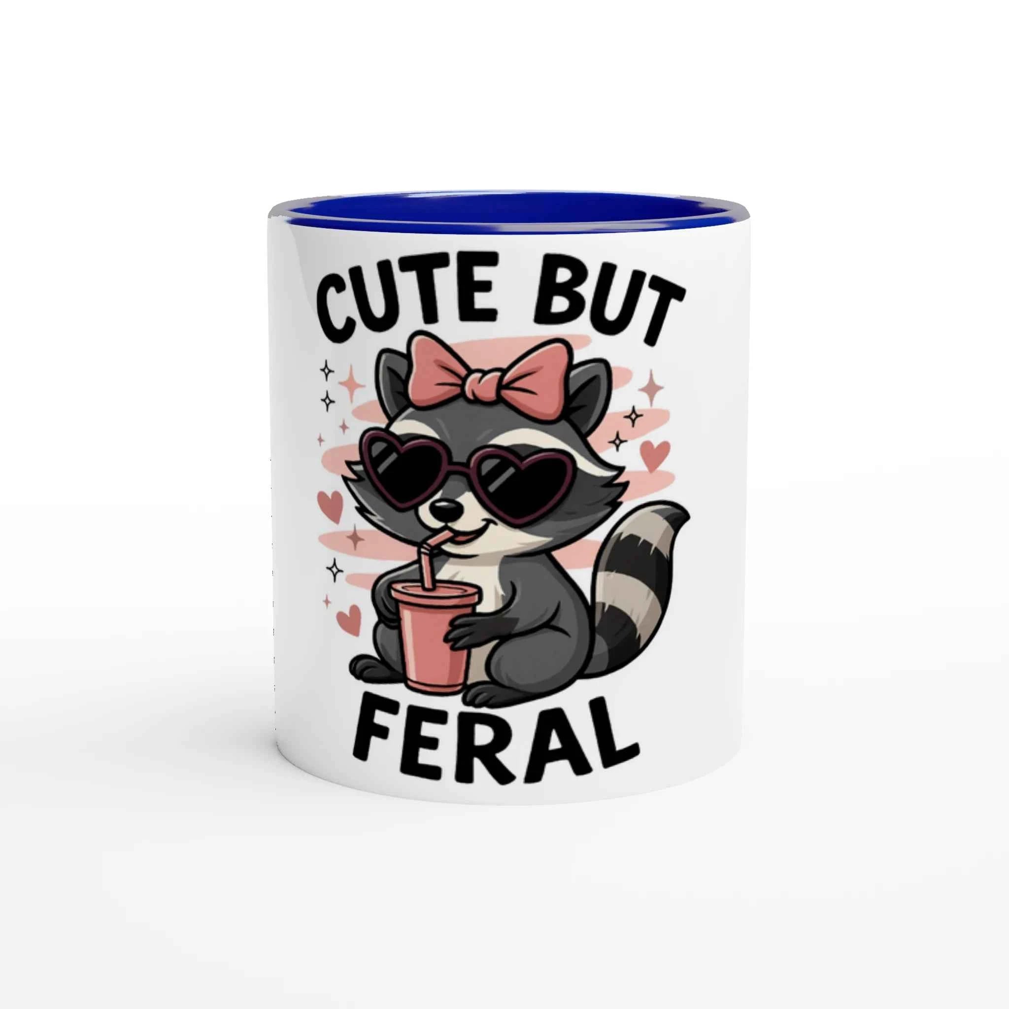 Cute But Feral 11oz Coffee Mug with Color Inside