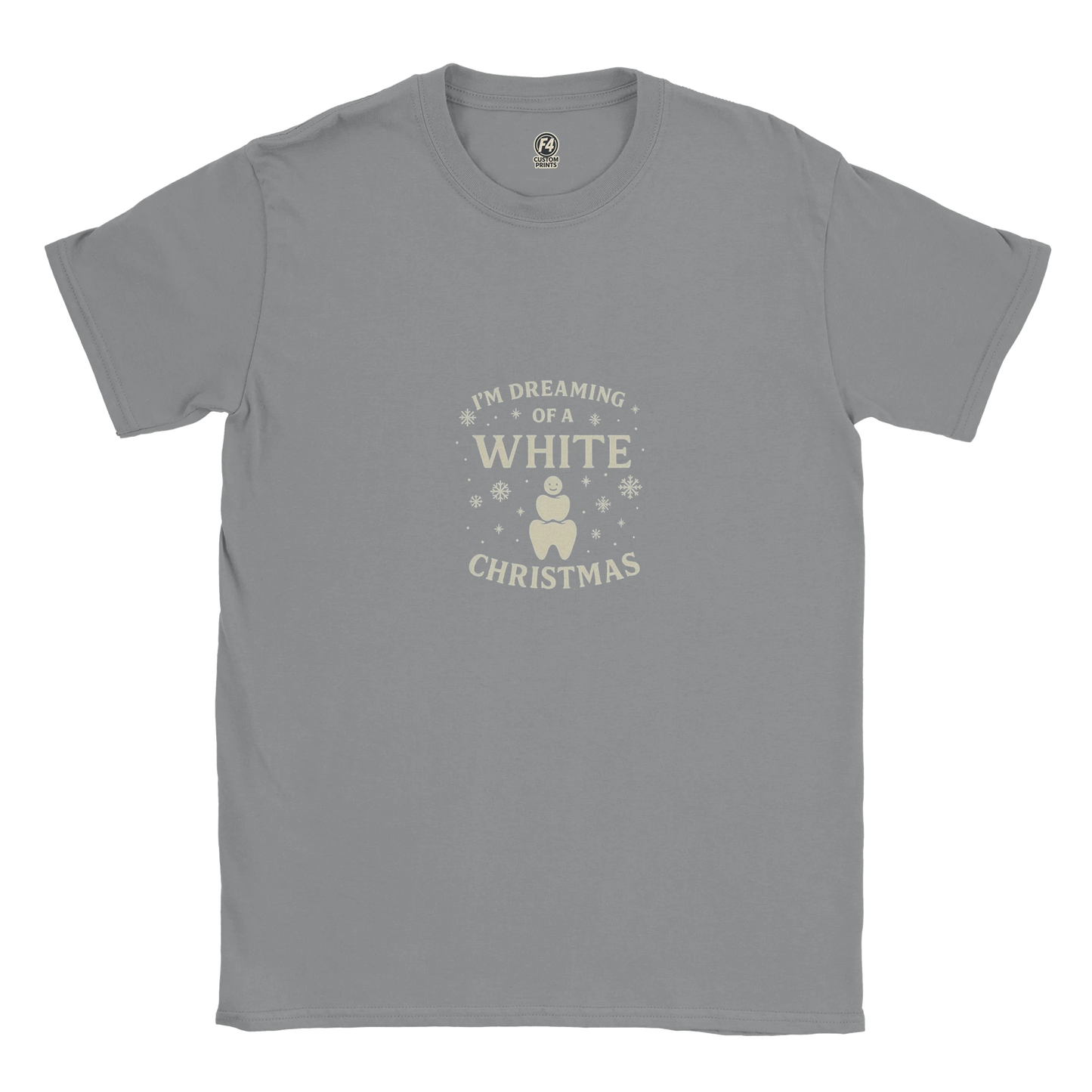 Dreaming of a White Christmas Tee – Dental Christmas Shirt - F4 Custom Prints