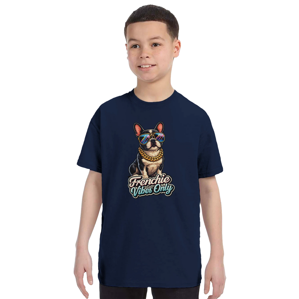 Kids Frenchie Vibes Only T-Shirt