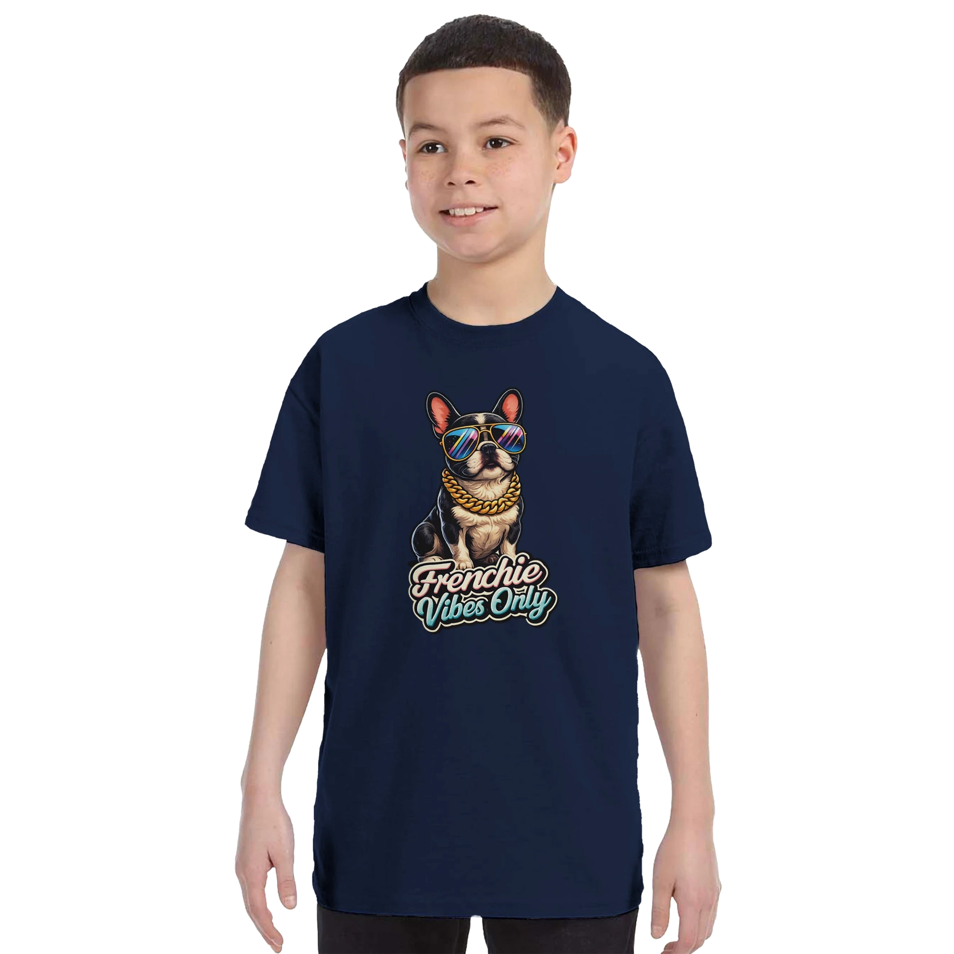 Kids Frenchie Vibes Only T-Shirt