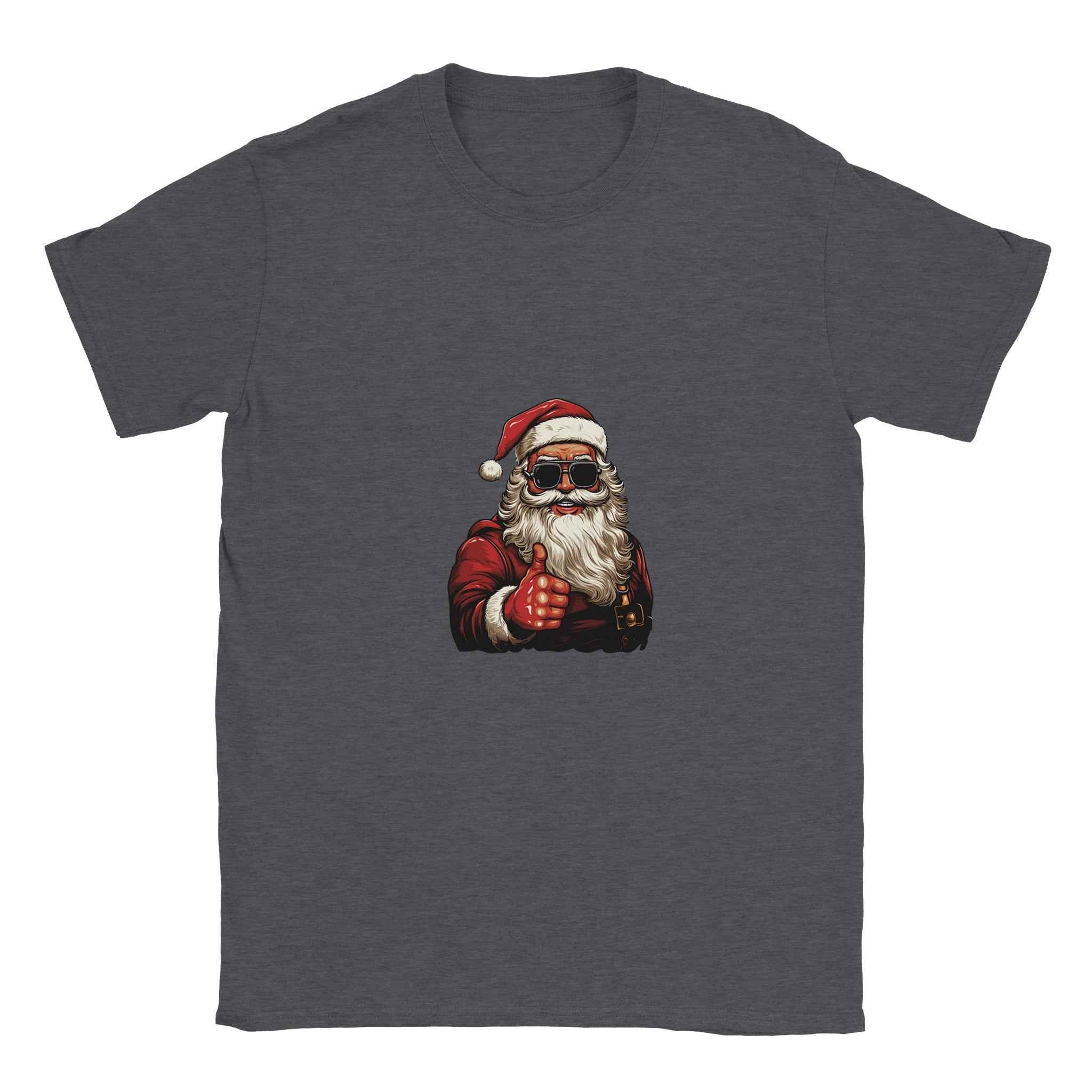 Cool Santa Thumbs Up Shirt  – Festive Holiday Graphic Tee for Modern Cheer