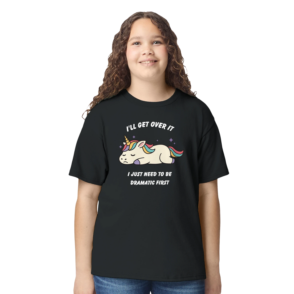 Kids Dramatic Unicorn T-Shirt
