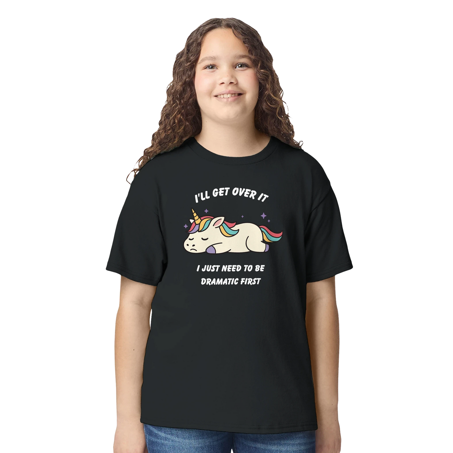 Kids Dramatic Unicorn T-Shirt