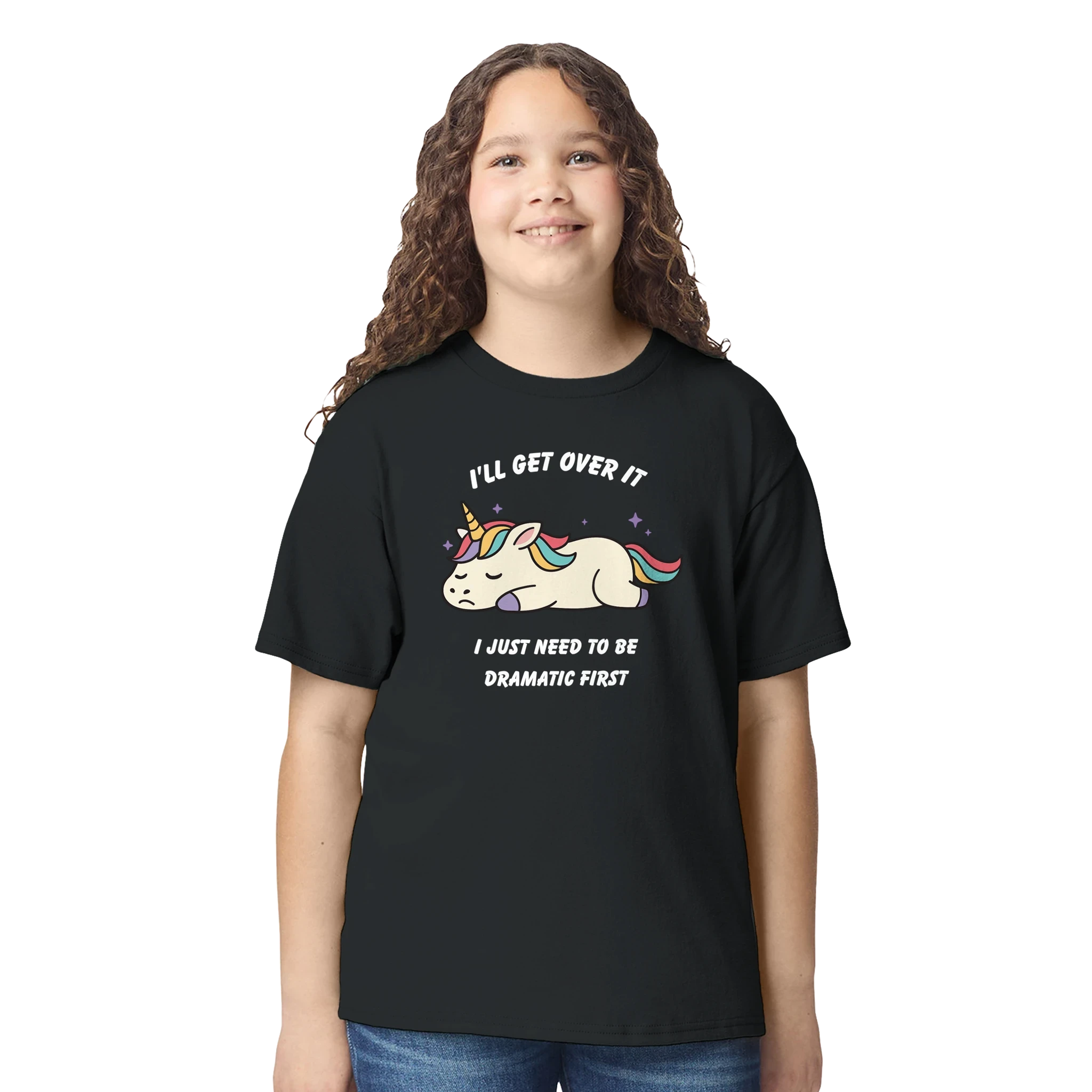 Kids Dramatic Unicorn T-Shirt