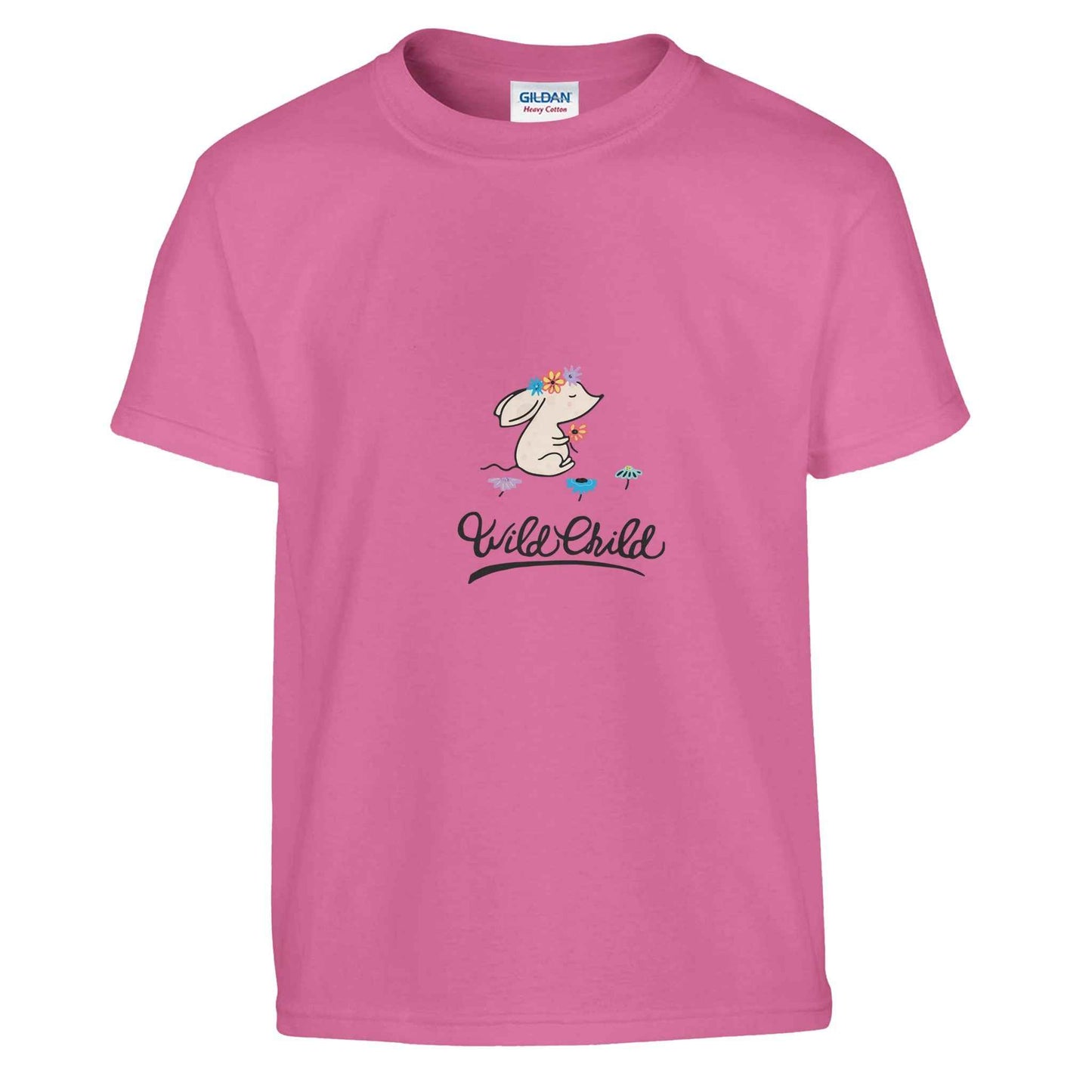 Boho Mouse Kids T-Shirt – Wild Child Floral Charm in your choice of vibrant hues!