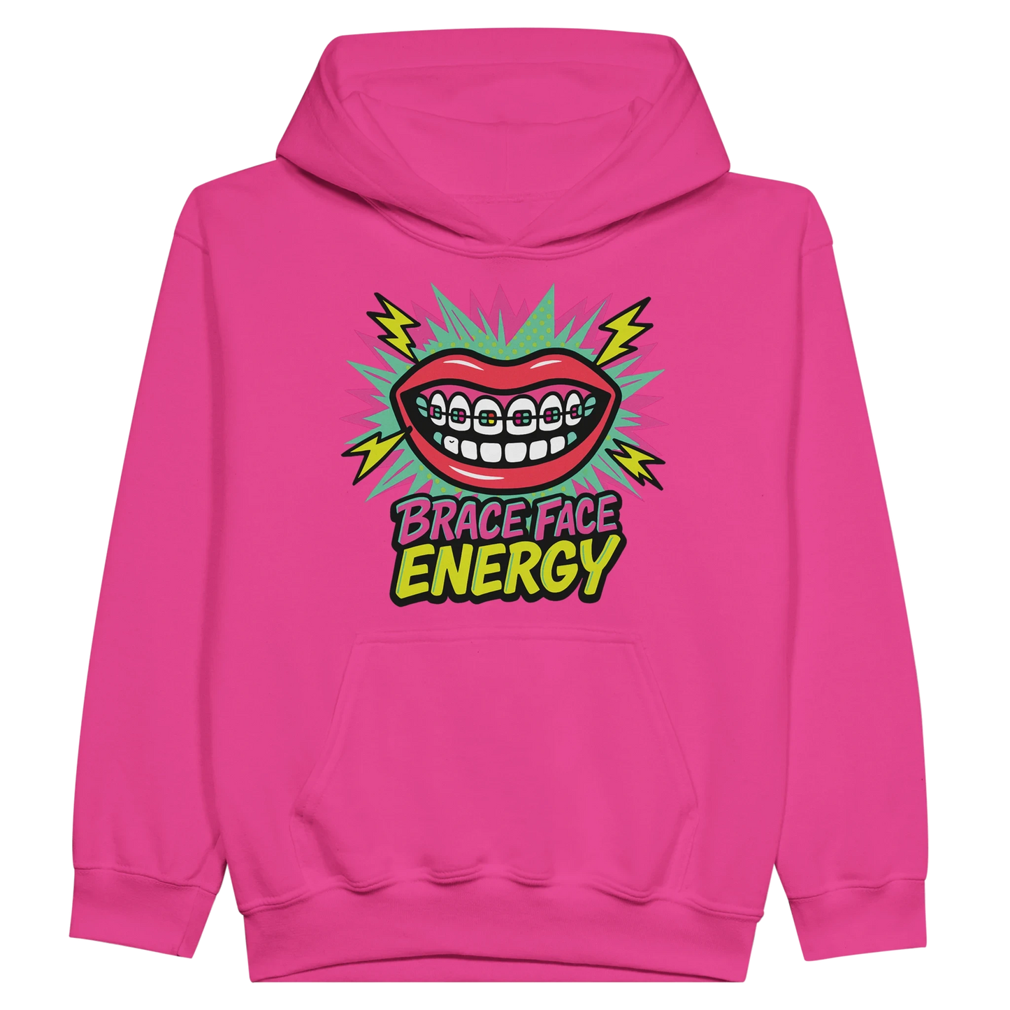 Kids Brace Face Energy Hoodie