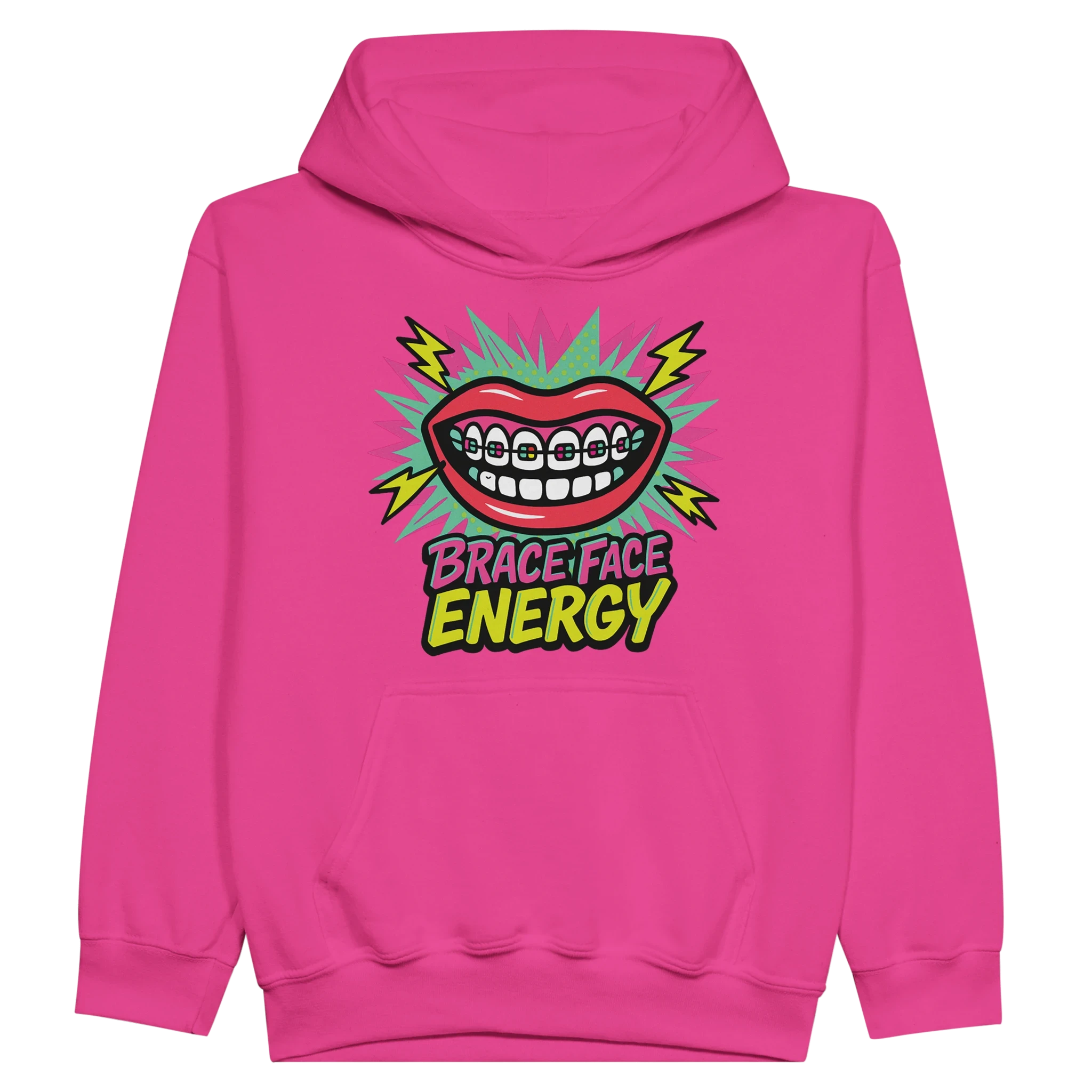 Kids Brace Face Energy Hoodie