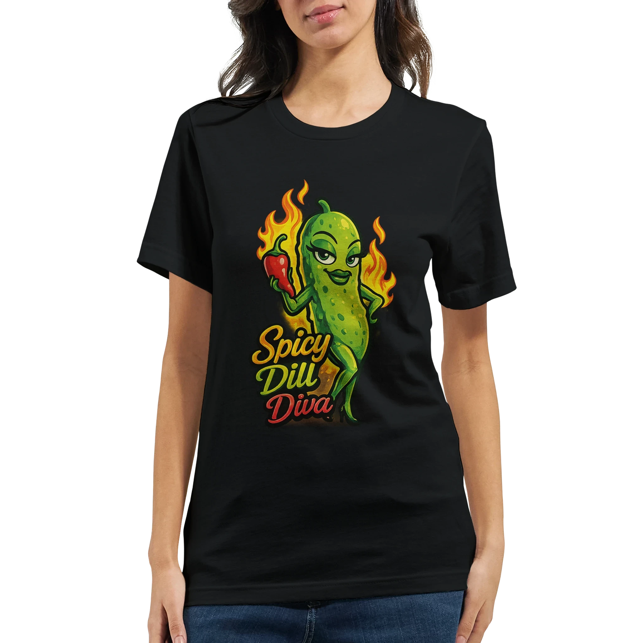 Spicy Dill Diva Pickle T-Shirt