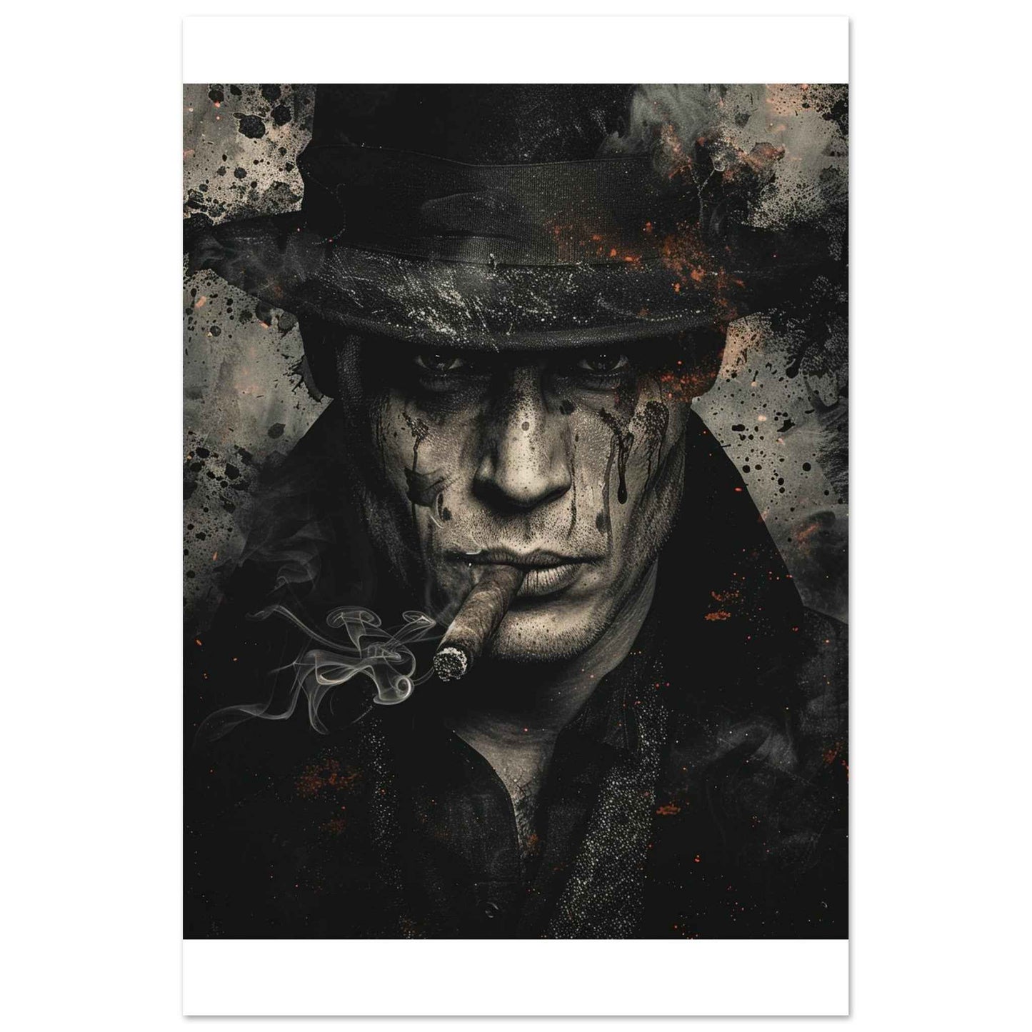 "Noir Enigma" Poster – Gritty, Cinematic Wall Art for Modern Spaces (Multiple Sizes Available)