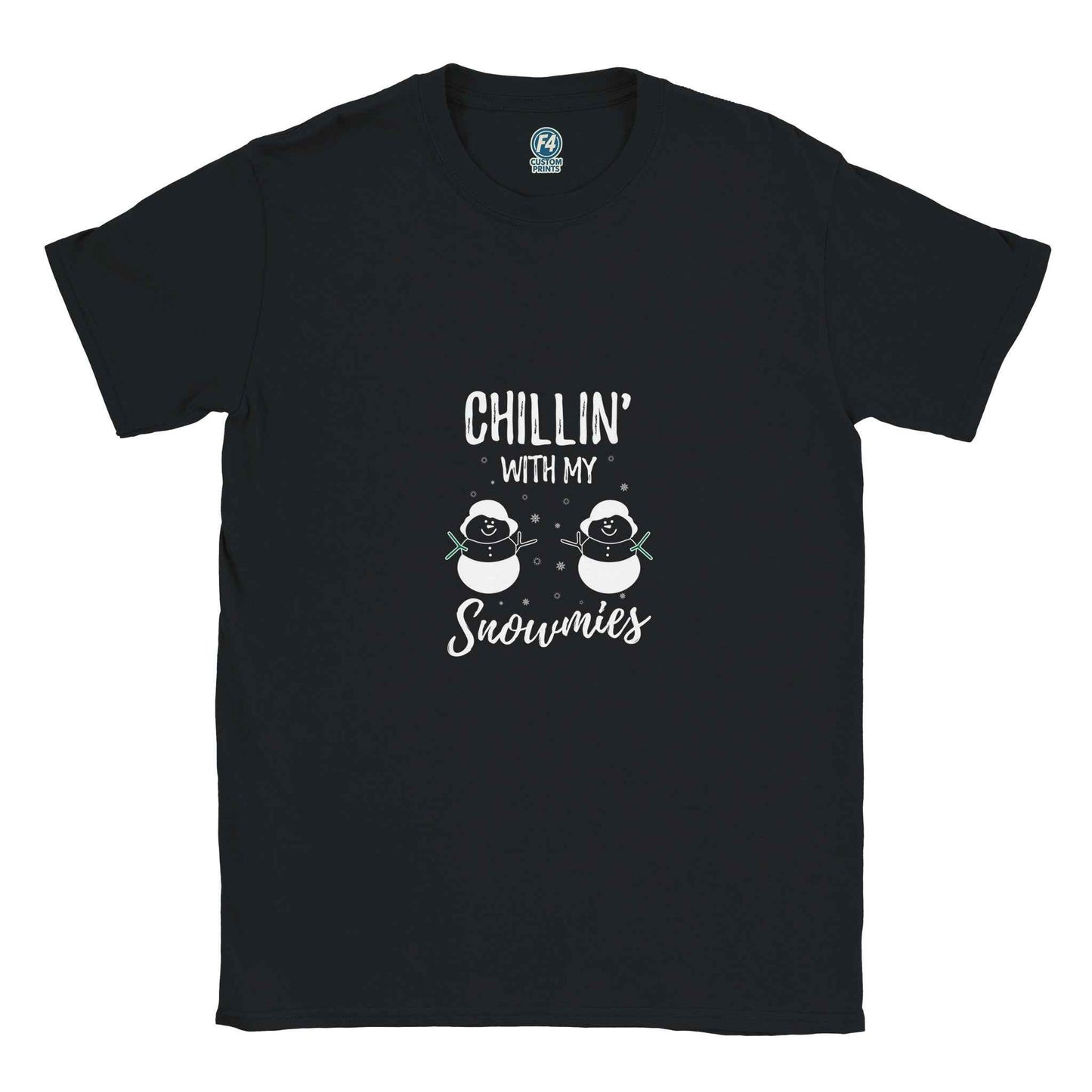 Chillin' With My Snowmies Christmas Shirt – Festive Holiday Graphic Tee