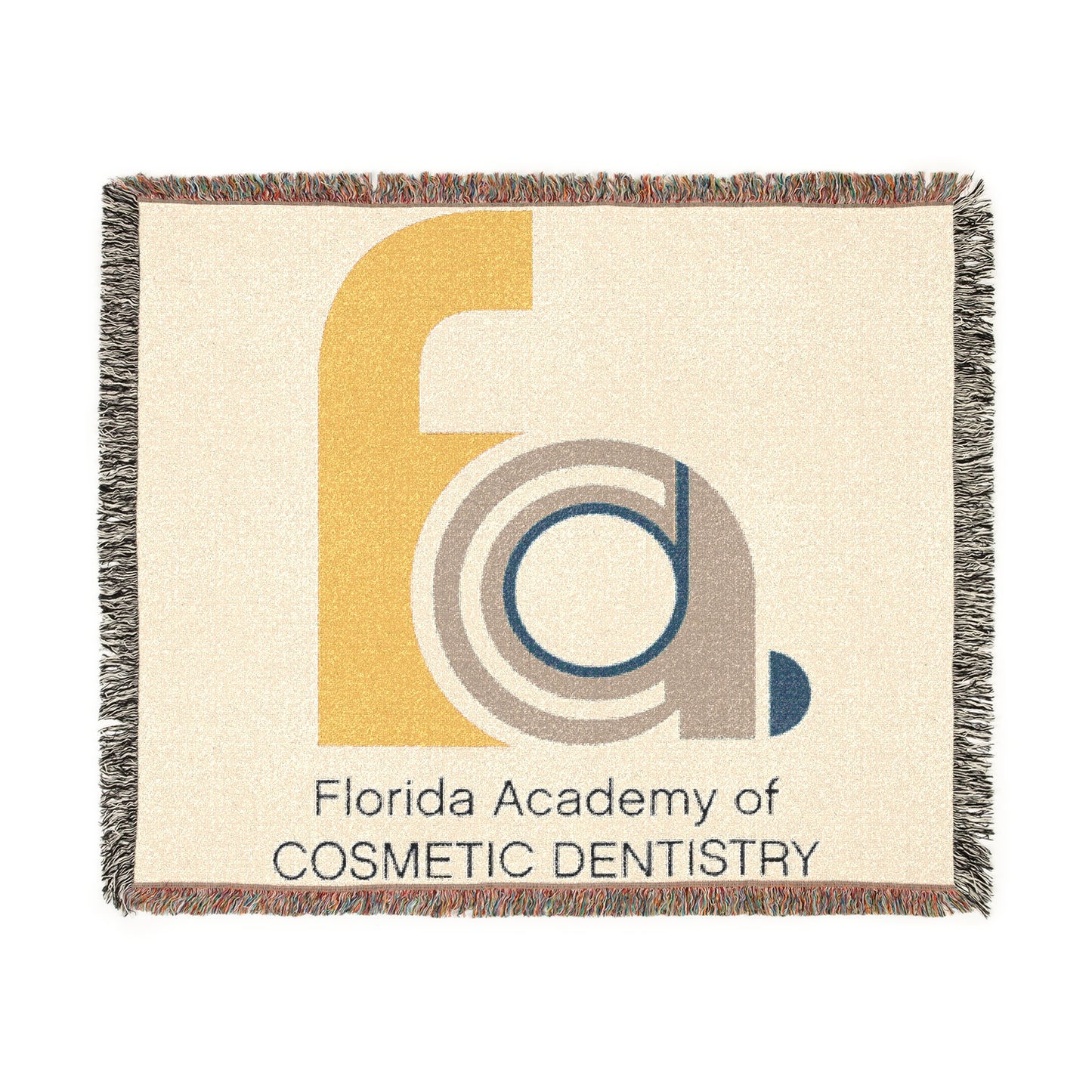 FACD Logo Woven Blanket | Cotton Throw Blanket by F4