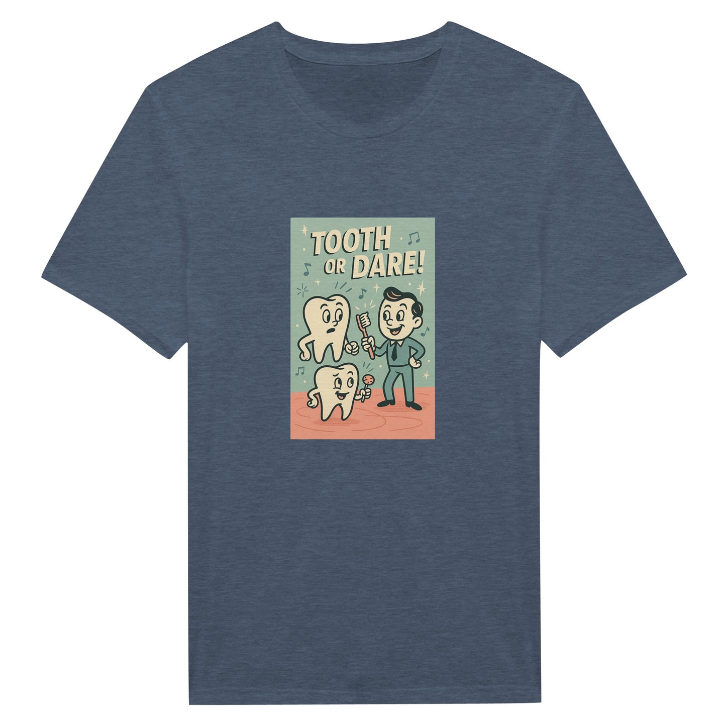Tooth or Dare T-Shirt – Retro Dental Theme Tee - F4 Custom Prints