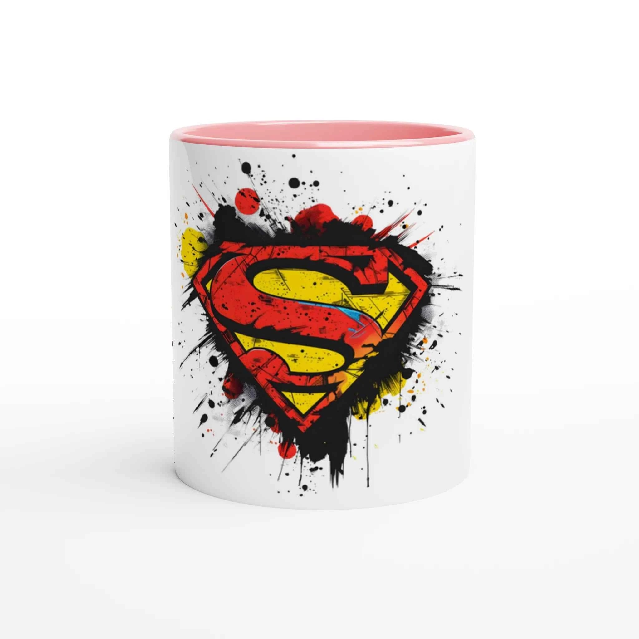 Superman Splatter Shield 11oz Coffee Mug with Color Inside