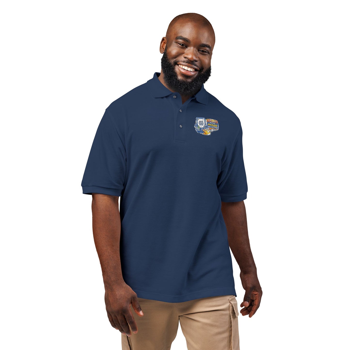 Custom Embroidered Polo-Upload your own Logo/Image