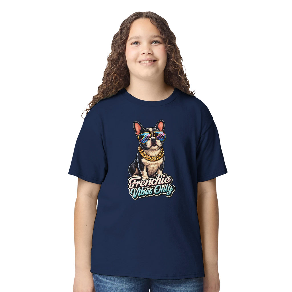 Kids Frenchie Vibes Only T-Shirt