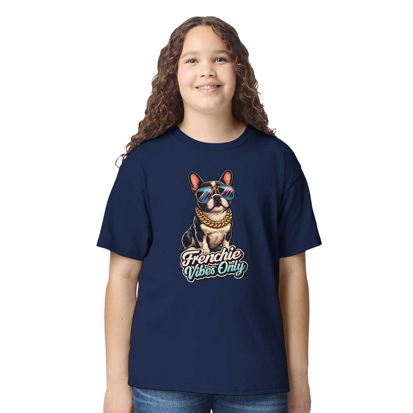 Kids Frenchie Vibes Only T-Shirt