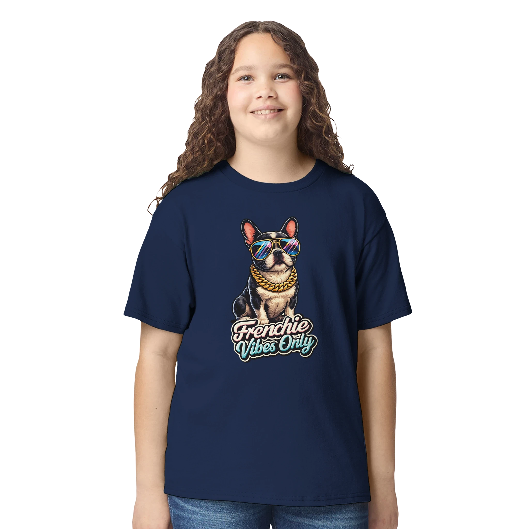 Kids Frenchie Vibes Only T-Shirt