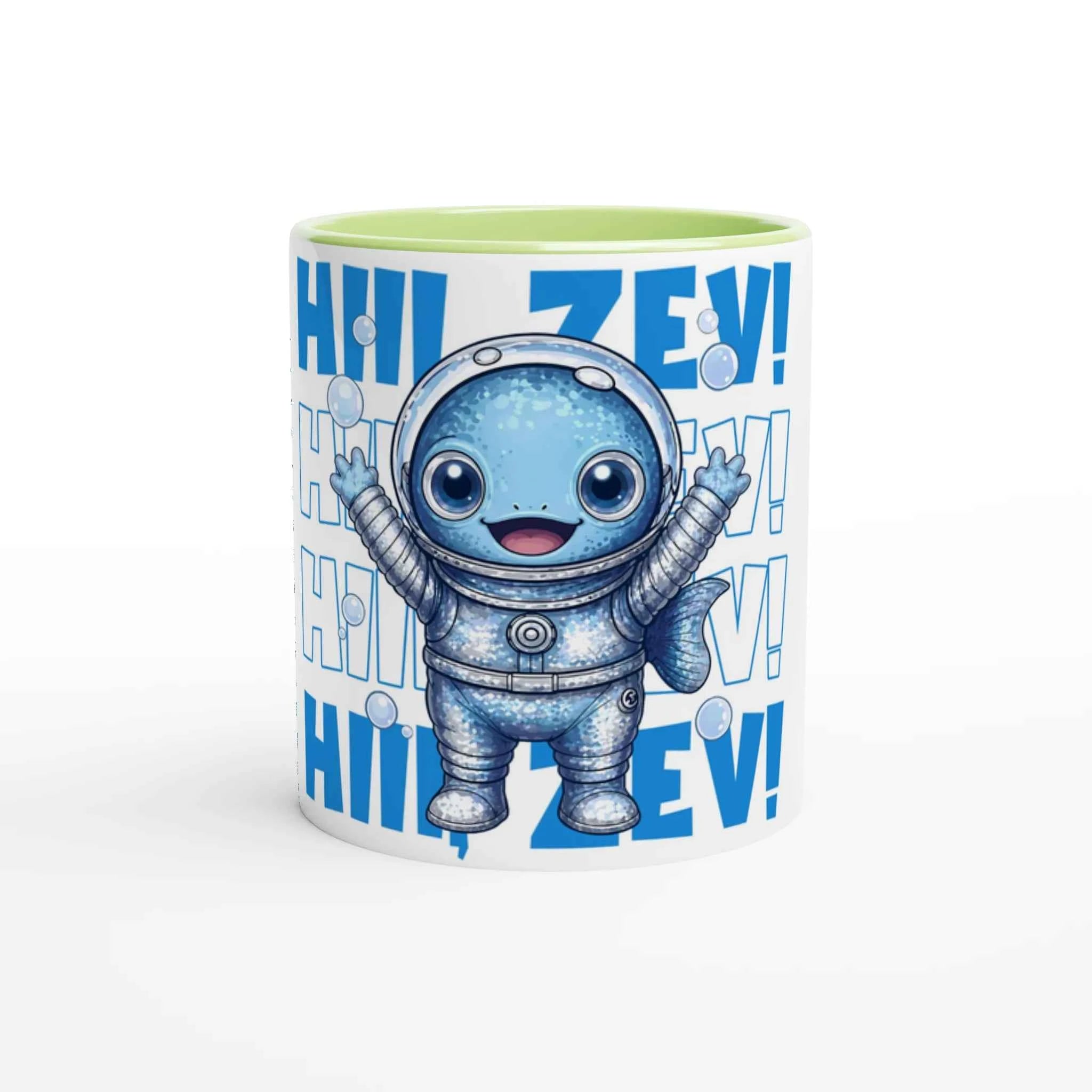 Hi Zev 11oz Coffee Mug with Color Inside