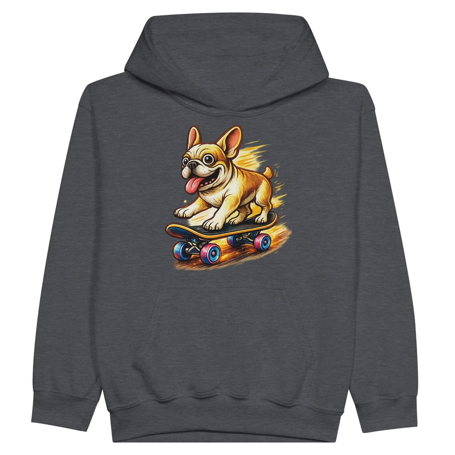 Kids Skater Frenchie Hoodie