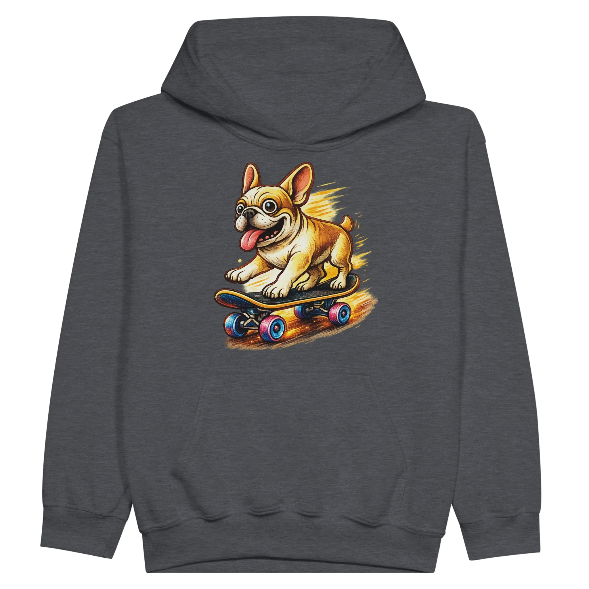 Kids Skater Frenchie Hoodie