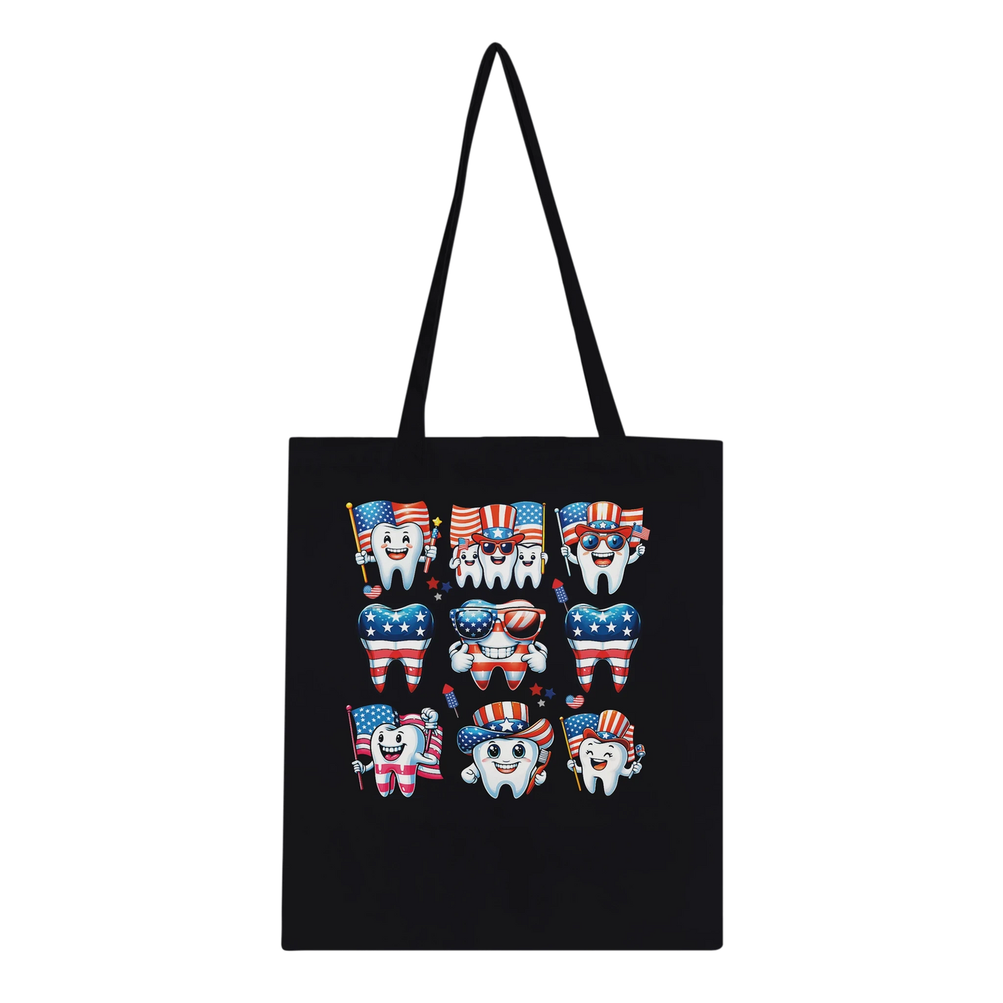 Personalized Dental 4th of July Tote Bag