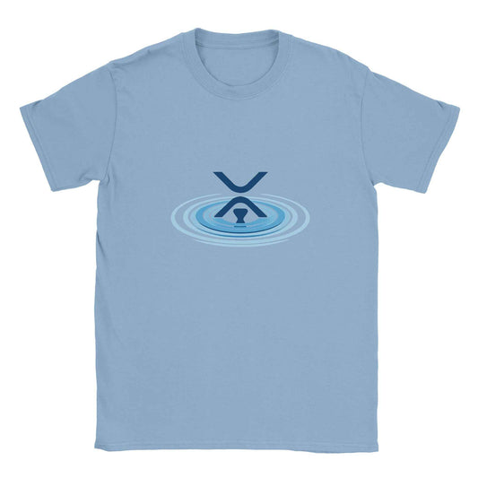 XRP Ripple T-Shirt – Ripple Effect Crypto Design in Your Choice of Eleven Shades