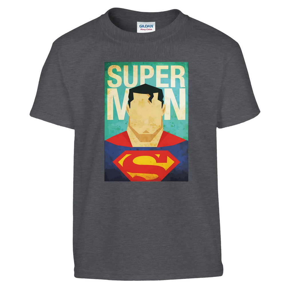 Kids Retro Superman Inspired T-Shirt